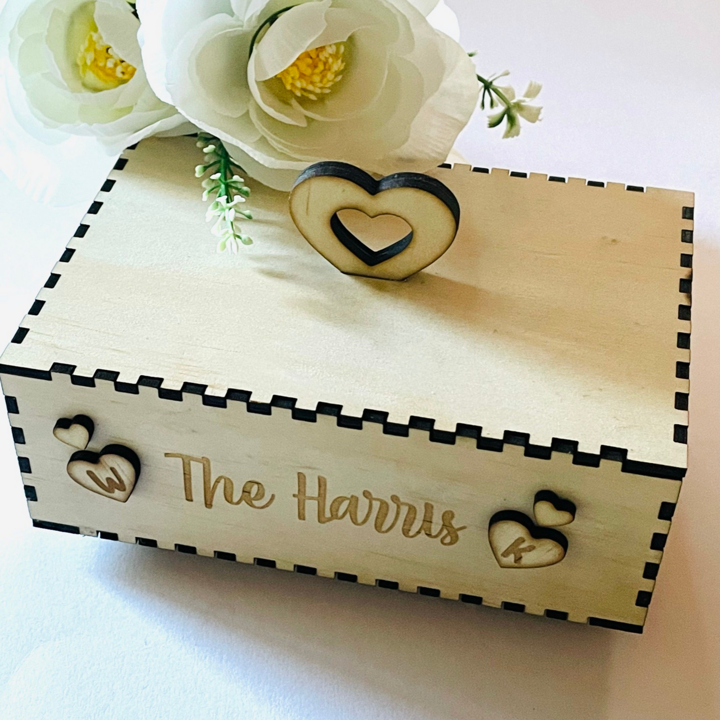 Wedding Guest Book Heart Shape - Drop-in Design