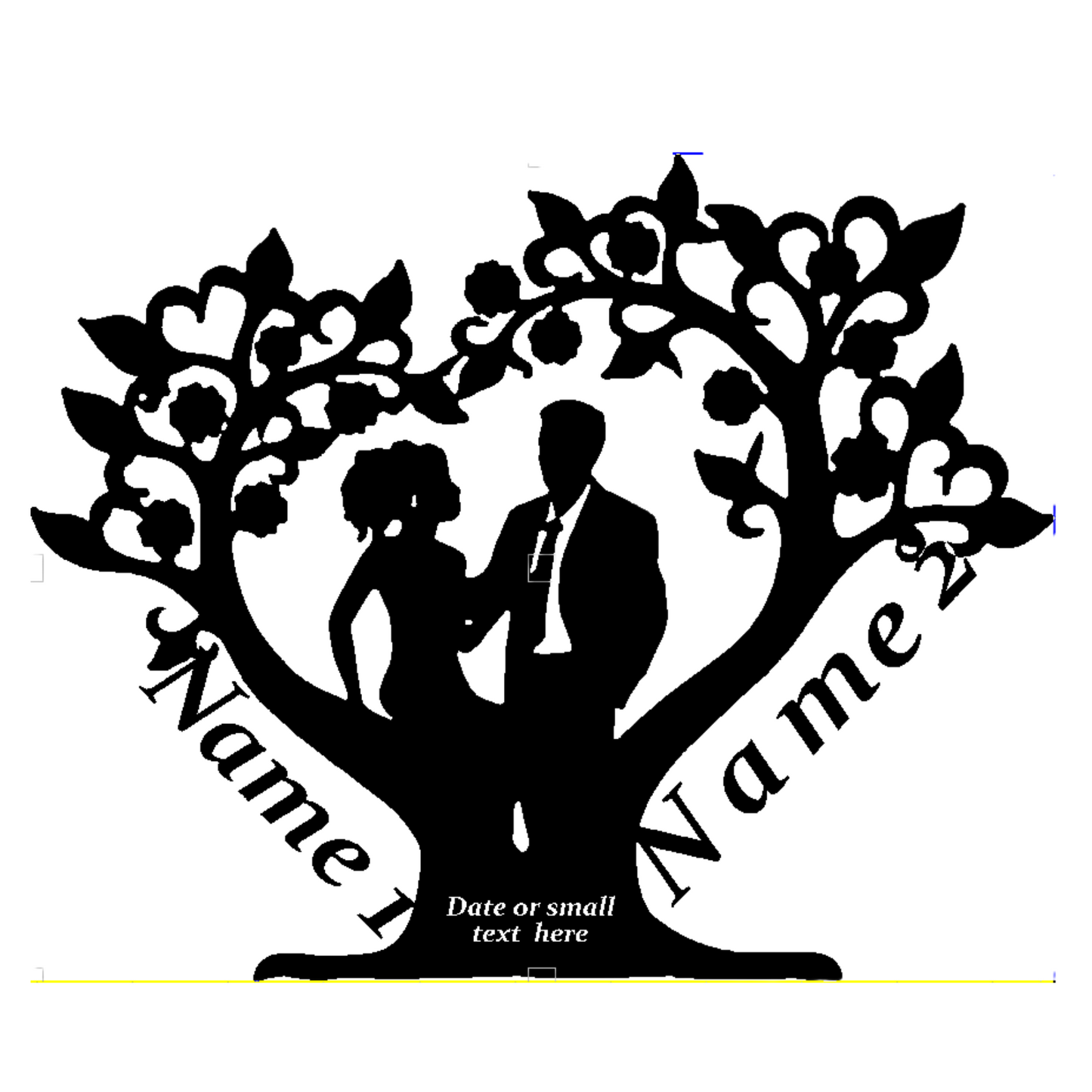 Love Couple Under The Tree LED Lamp