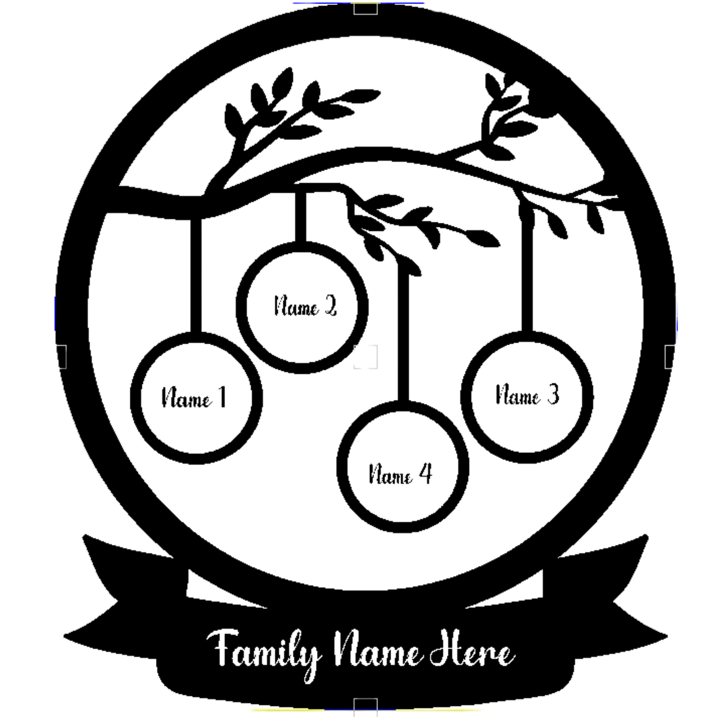 Customized Family Tree LED Lamp Gift - Personalized Gift Idea