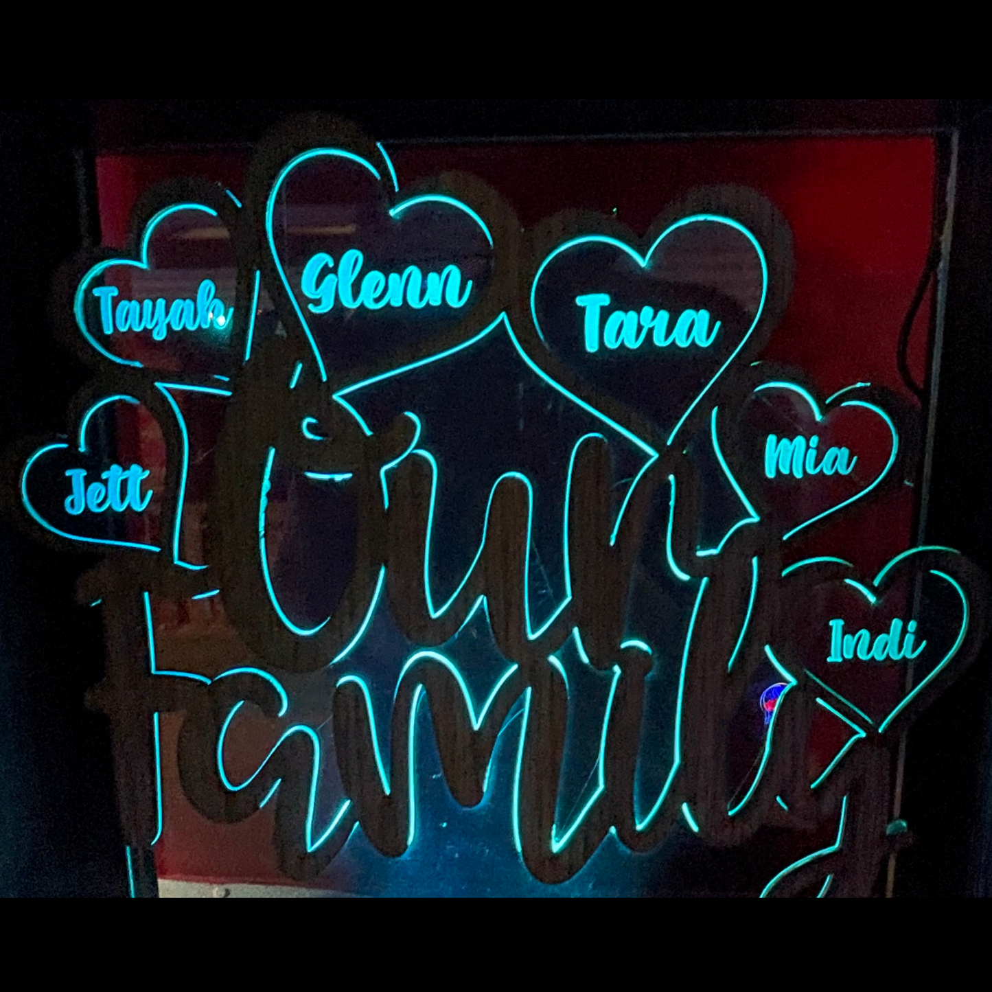Personalised Family Tree LED Lamp - Personalized Gift Idea