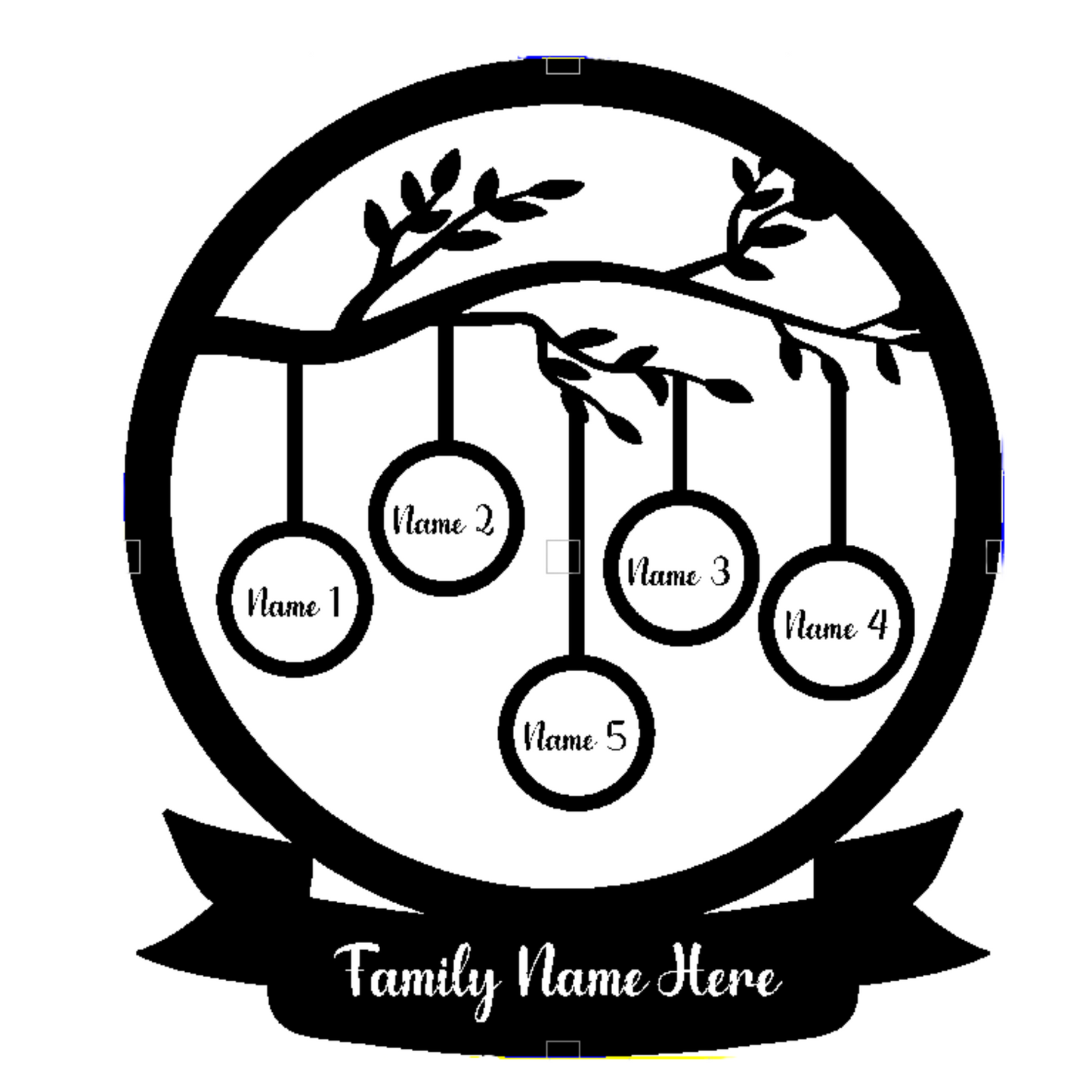 Customized Family Tree LED Lamp Gift - Personalized Gift Idea