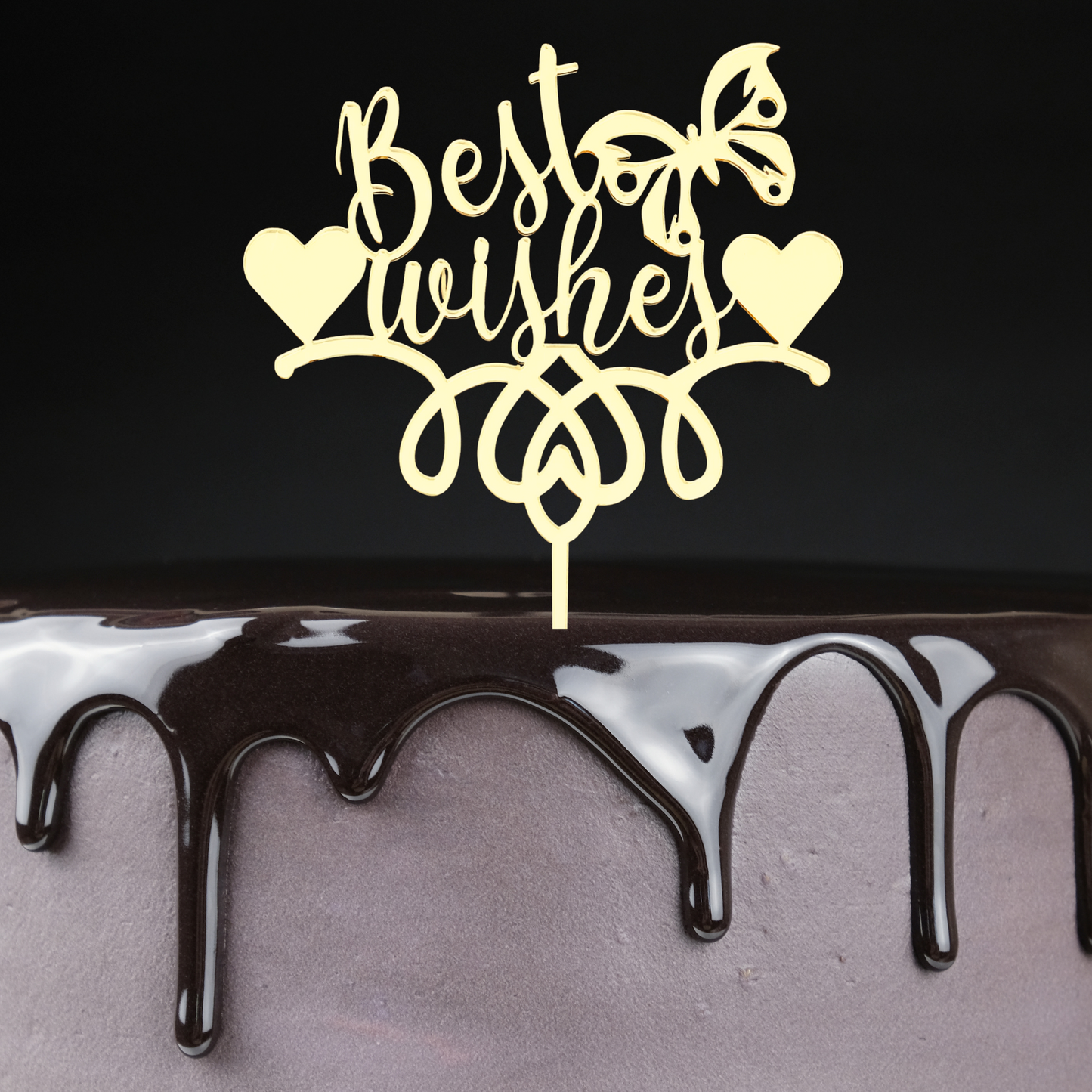 Best Wishes Cake Topper