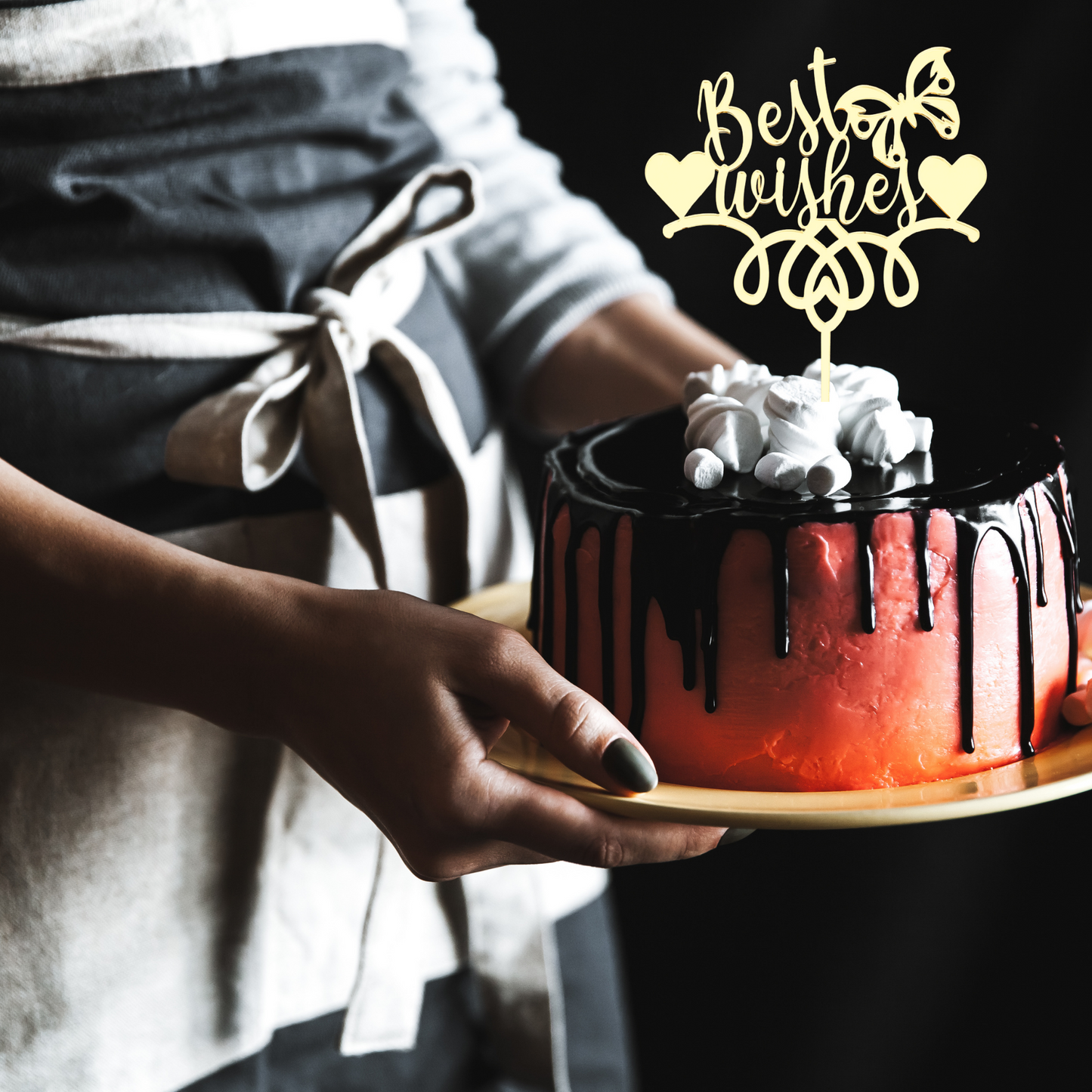 Best Wishes Cake Topper