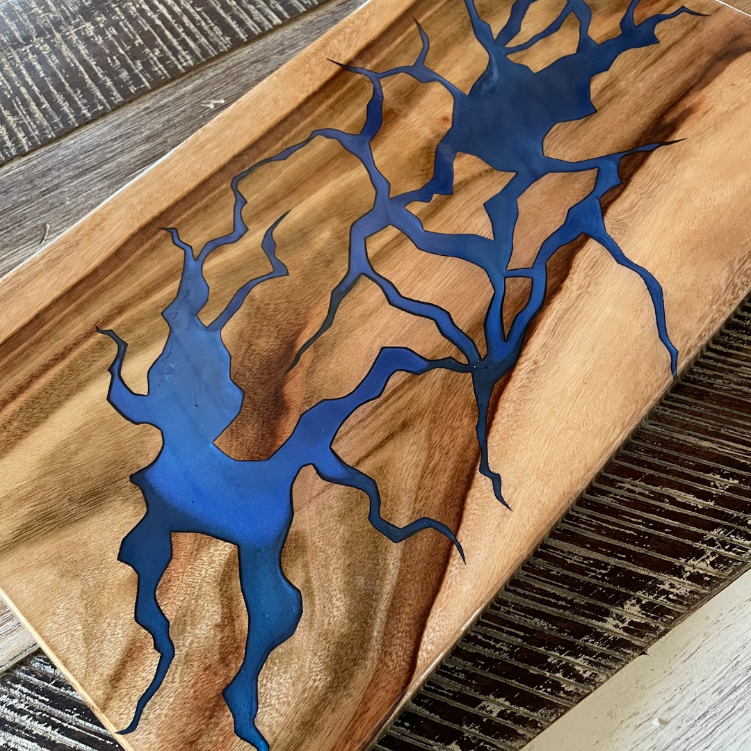 Camphor Stroke Lines Resin Board