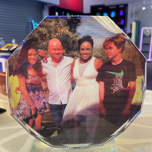 Wedding Portrait On Glass
