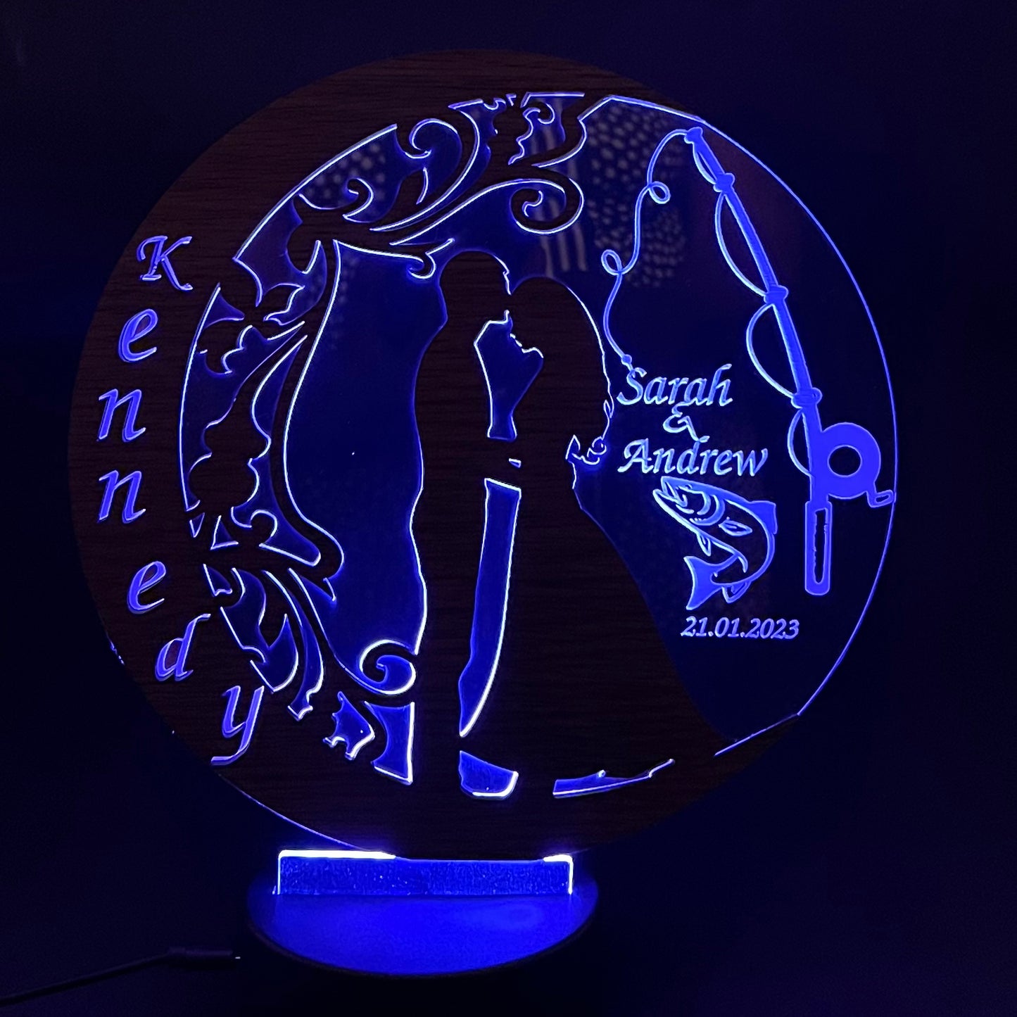 Unique Gift Moon Couple LED Lamp
