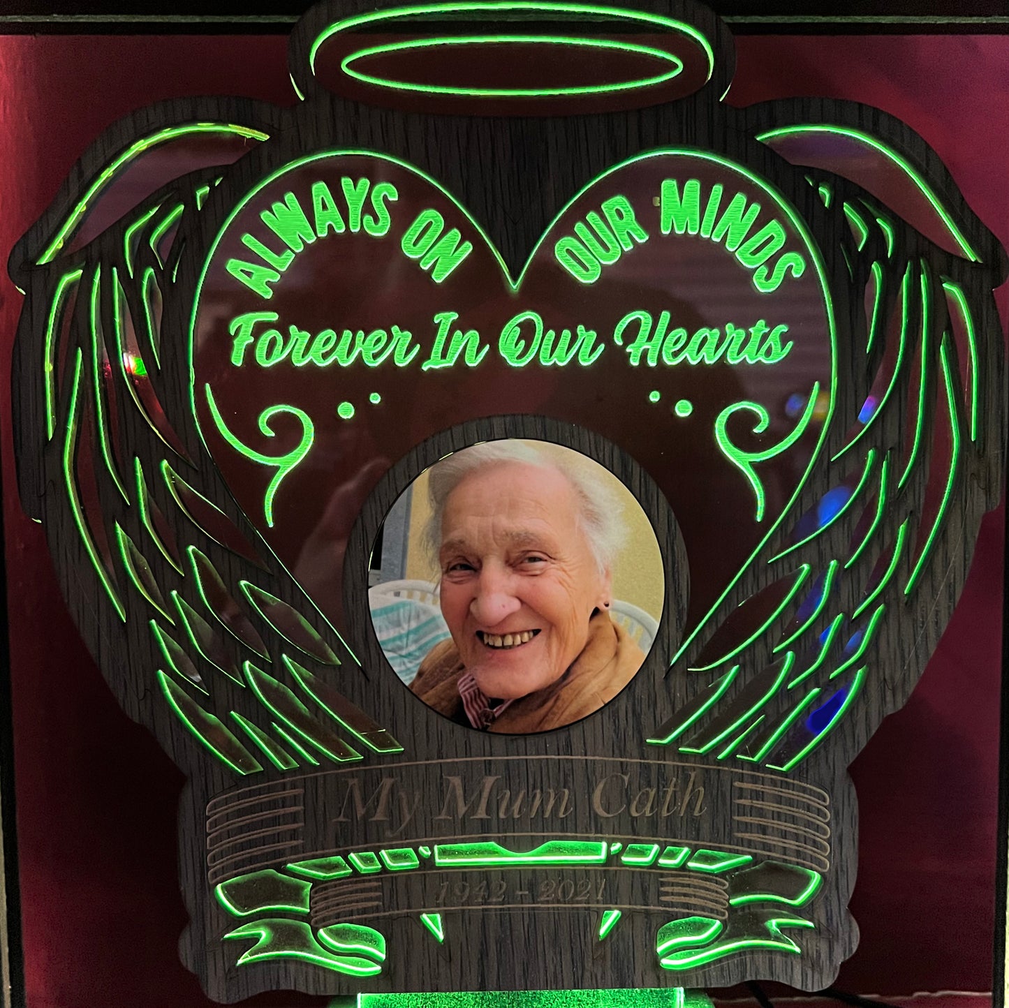 Always In Our Minds Memorial LED Lamp