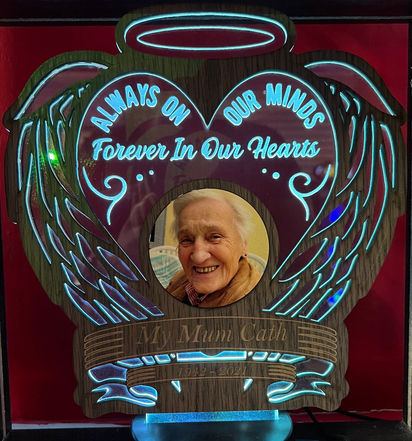 Always In Our Minds Memorial LED Lamp
