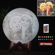 3D Personalised Printed Moon Lamp