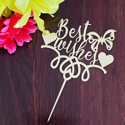 Best Wishes Cake Topper