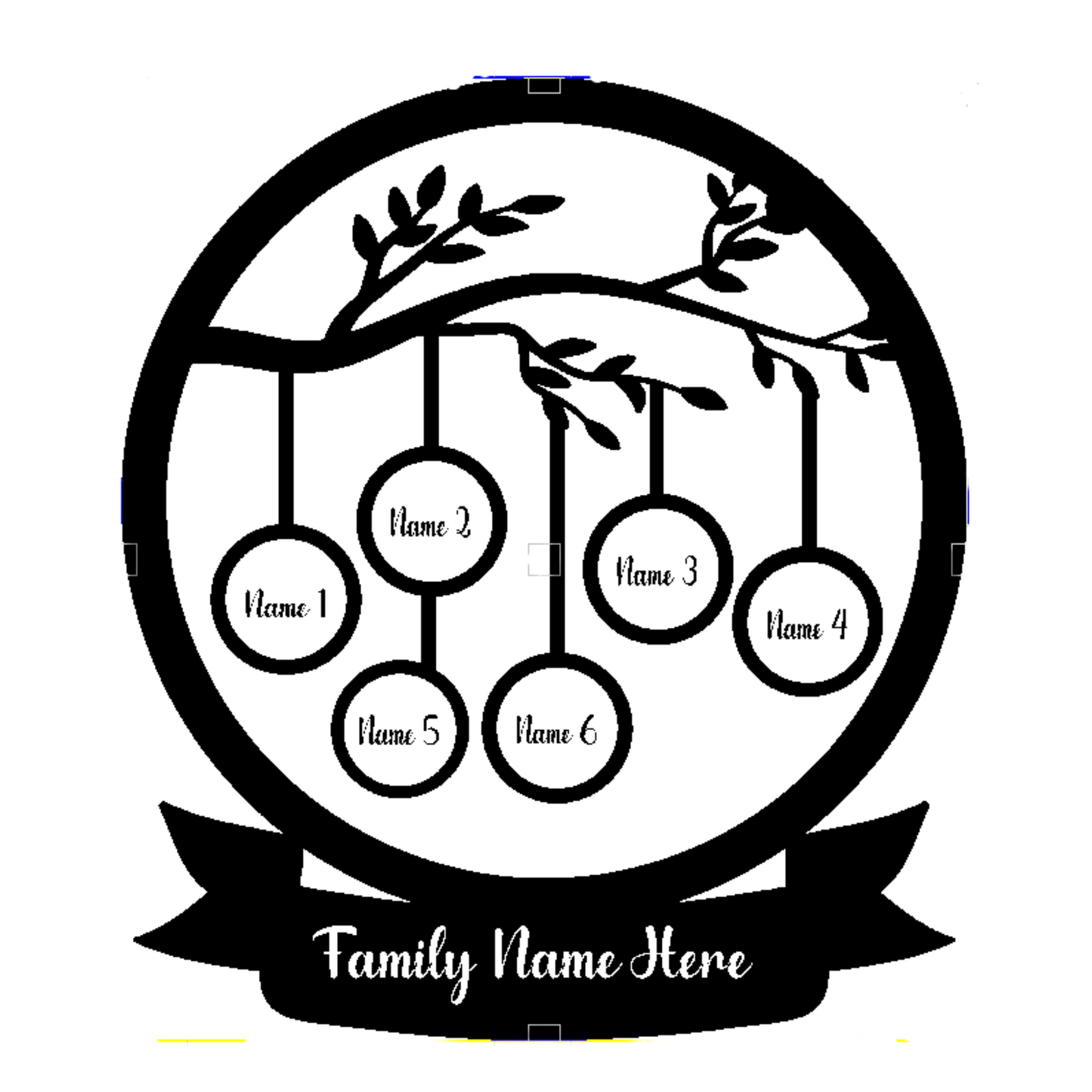 Customized Family Tree LED Lamp Gift - Personalized Gift Idea