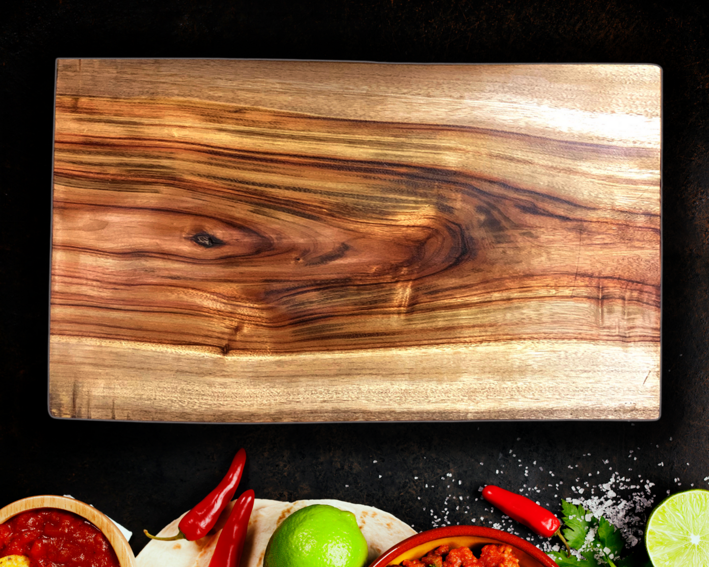 Engraved Wooden Board Aromatic - Kiss The Cook