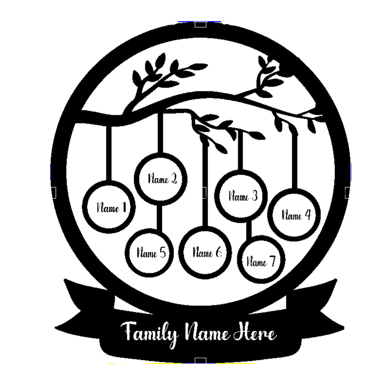 Customized Family Tree LED Lamp Gift - Personalized Gift Idea