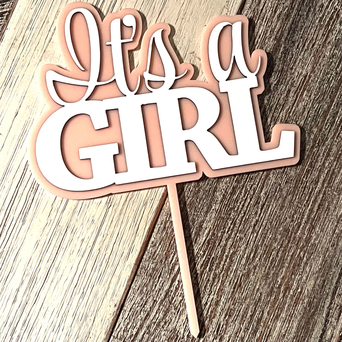 It’s A Girl Cake Topper