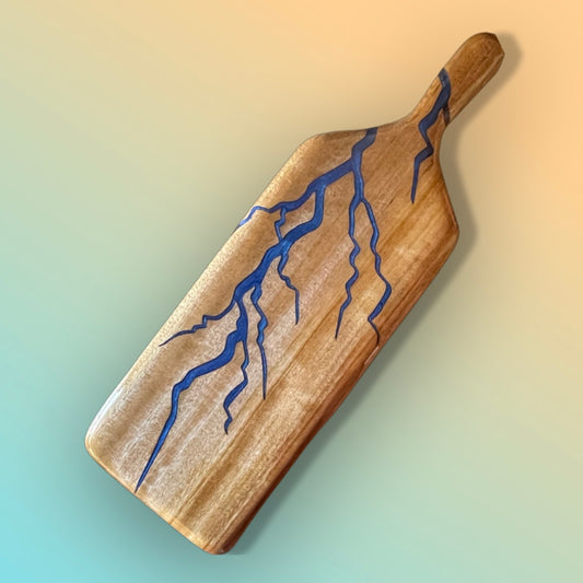 Camphor Stroke Lines Resin Wooden Paddle