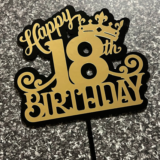 18th Birthday Cake Topper