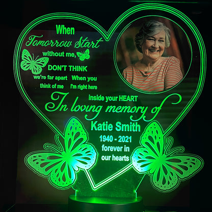 Always In Our Hearts Memorial LED Lamp