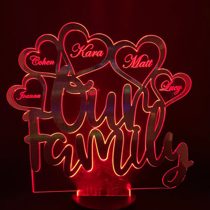 Our Family LED Lamp