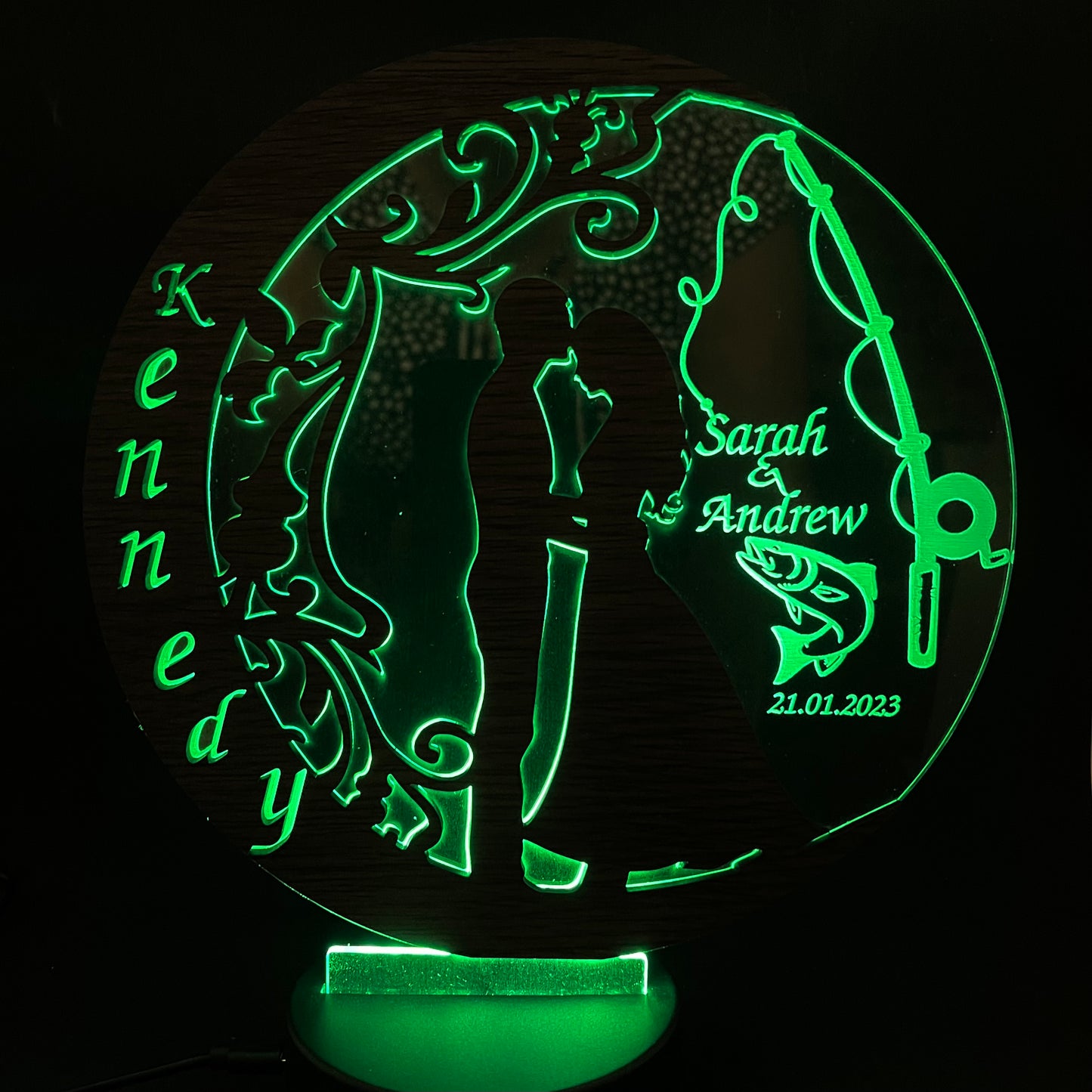 Unique Gift Moon Couple LED Lamp